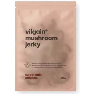 Vilgain Houbové jerky sladké chipotle chilli 30 g – Sleviste.cz