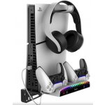 iPega P5S011 Stojan na Stěnu PS5 Slim s Dual Charger Dock pro DualSense – Zboží Živě