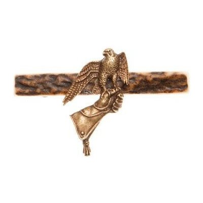 Zubíček parohová spona Sokol na rukavici – Zboží Dáma