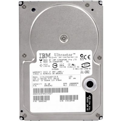 IBM 36 GB 3,5" SCSI, 08K0342