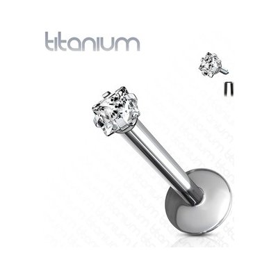 Šperky4U piercing do brady labreta titan čtverec, TIT1046-1208 – Sleviste.cz