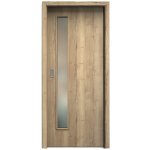 Sapeli Elegant Komfort M60 posuvné dub halifax 100 x 210 cm Satináto bílé – Hledejceny.cz