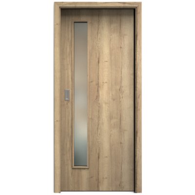 Sapeli Elegant Komfort M60 posuvné dub halifax 100 x 210 cm Satináto bílé – Hledejceny.cz
