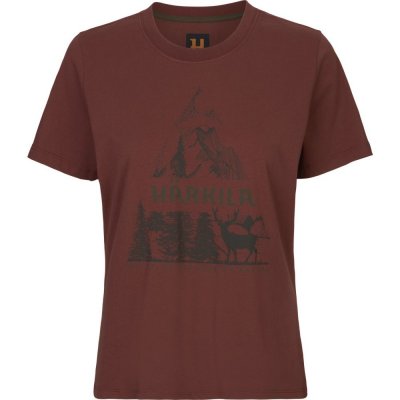 Tričko Härkila Seeland dámské Nature S/S T- Shirt Hot Chocolate – Zboží Mobilmania