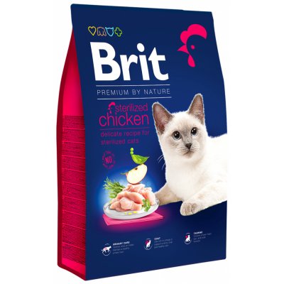 Brit Premium by Nature Cat Sterilized Chicken Light NEW 1,5 kg – Hledejceny.cz