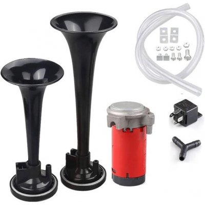 WHTOHY™ Univerzální 12V klakson s kompresorovou sadou 12V 178dB dvoutónový klakson pro nákladní | Zboží Auto