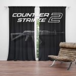 Sablio Závěs Counter Strike 2 AK: 2ks 140x250cm – Hledejceny.cz