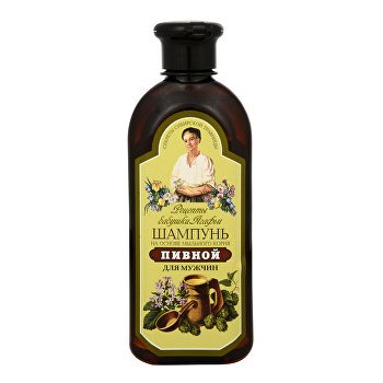 Babička Agafia Shampoo pro muže s pivným droždím a mydlicí 350 ml