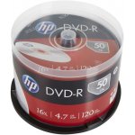 HP DVD-R 4,7GB 16x, cakebox, 50ks (69316) – Zboží Živě