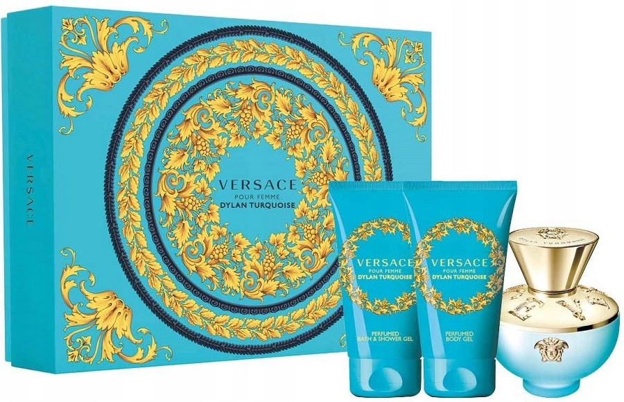 Versace Dylan Turquoise EDT 50 ml + tělové mléko 50 ml + sprchový gel 50 ml dárková sada