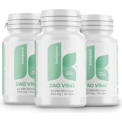 Kompava 3-balení DAO Vital 400 mg 60 kapslí – Hledejceny.cz