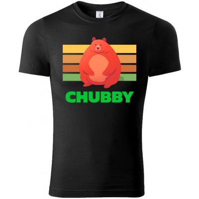 MemeMerch tričko Chubby Petr černá – Zboží Mobilmania