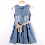 Dívčí riflové šaty modrá – Zbozi.Blesk.cz