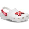 Dětské žabky a pantofle Crocs Disney Minnie Mouse Classic Clog T white/red Bílá