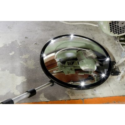 Inspekční zrcadlo Spexi Premium s kolečky – akrylát, 20×40 cm