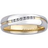 Prsteny SILVEGO Snubní stříbrný prsten pozlacený žlutým zlatem s Brilliance Zirconia SHG2050ZGPW