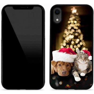 Pouzdro mmCase Gelové iPhone XR - vánoční pes a kočka – Zboží Mobilmania