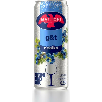 Mattoni G&t nealko jemně perlivá 0,33 l – Hledejceny.cz