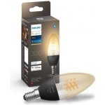 Philips Chytrá žárovka Hue Bluetooth, filament, 4,5W, E14, White – Zboží Živě
