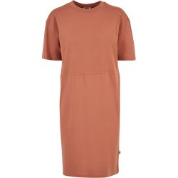 Urban classics Ladies Organic Oversized Slit Tee Dress terracotta