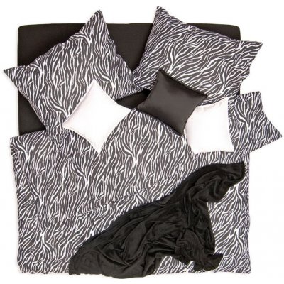 SCANquilt povlečení Klasik Design zebra černobílá 140x200 70x90 – Zboží Mobilmania