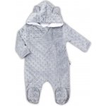 Zimní kojenecký overal z Minky Nicol Bubbles šedý – Zboží Mobilmania