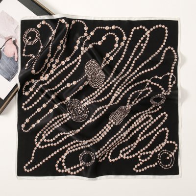 hedvábný šátek Náhrdelník černý – Hledejceny.cz