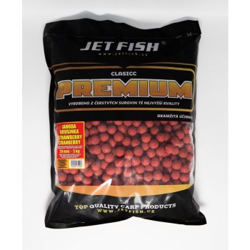 JET FISH Premium Classic Boilies 5kg 20mm Jahoda Brusinka