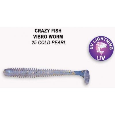 Crazy Fish Vibro worm 5 cm 25 Cold pearl 8 ks – Hledejceny.cz