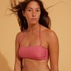 Olaian dámské plavky horní díl Laura bandážový s vyjímatelnými vycpávkami růžový