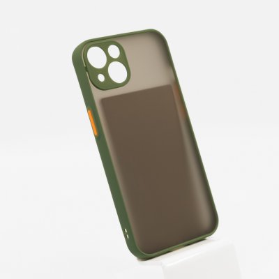 Pouzdro Bomba Kvalitní TPU matné iPhone - army zelená Model: iPhone 13 C313_IPHONE13-ARMYGREEN