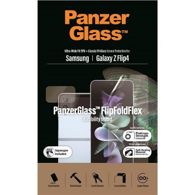 Pouzdro PanzerGlass™ Ultra-Wide Fit Samsung Galaxy Z Flip 4 TPU fólie + sklo – Zboží Mobilmania