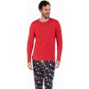 Pánské pyžamo Italian Fashion Rojas pánské pyžamo dlouhé červené