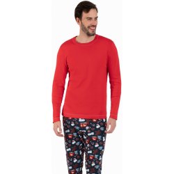 Italian Fashion Rojas pánské pyžamo dlouhé červené