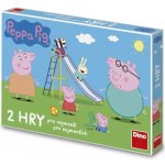 Prasátko Peppa pojď si hrát a Žebříky a skluzavky 2 společenské hry – Hledejceny.cz
