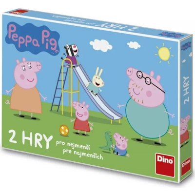 Prasátko Peppa pojď si hrát a Žebříky a skluzavky 2 společenské hry – Hledejceny.cz
