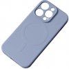 Pouzdro a kryt na mobilní telefon Apple MG Silicone Magsafe iPhone 13 Pro Max, modré