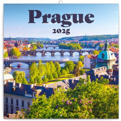 Nástěnný poznámkový Presco Group Praha 30 × 30 cm 2025 – Zboží Mobilmania