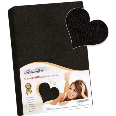 Bellatex froté prostěradlo Kamilka černé 120x200 – Hledejceny.cz