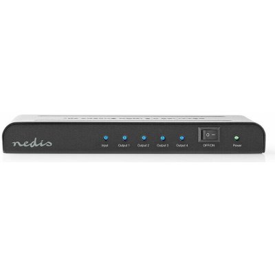 Nedis VSPL3474AT HDMI rozbočovač 1 vstup na 4 výstupy, 4K2K @ 60Hz, HDCP 2.2 – Zboží Živě