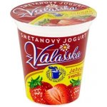 Mlékárna Valašské Meziříčí Smetanový jogurt z Valašska jahoda s vanilkou 150 g – Zboží Dáma