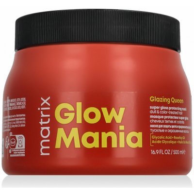 Matrix maska pro barvené vlasy Glow Mania Glazing Queen Super Gloss Protecting Mask 500 ml – Zboží Dáma