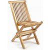 Dětský zahradní nábytek Divero 35877 Skládací dětská židle z teakového dřeva