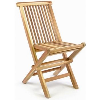 Divero 35877 Skládací dětská židle z teakového dřeva
