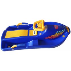 Sáňky a boby Plastkon Snow Boat Bob s volantem modrá