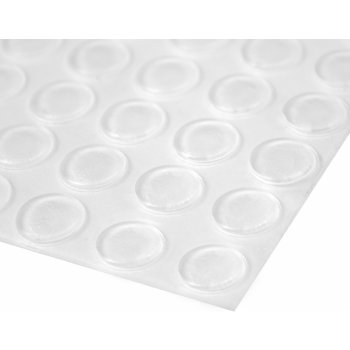 Onpira Malé průhledné samolepicí gumové dorazy/podložky Ø8-11mm Typ: Ø 8 mm (80 ks)