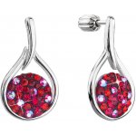 Evolution Group stříbrné visací kapky se Swarovski krystaly Cherry 31305.3 – Sleviste.cz