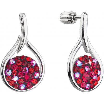 Evolution Group stříbrné visací kapky se Swarovski krystaly Cherry 31305.3 – Hledejceny.cz