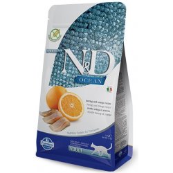 N&D OCEAN CAT Grain Free Adult Herring & Orange 6 x 0,3 kg