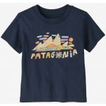 Patagonia Baby Graphic T-Shirt fitz roy superbloom/new navy – Zboží Mobilmania